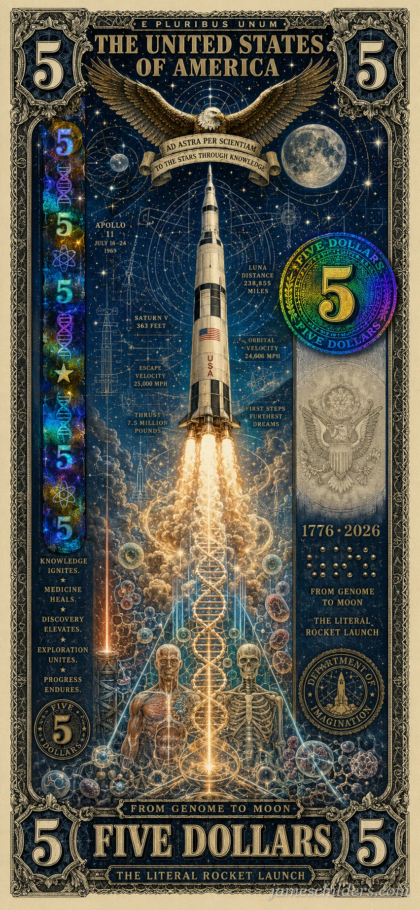Reverse (Back) - From Genome to Moon