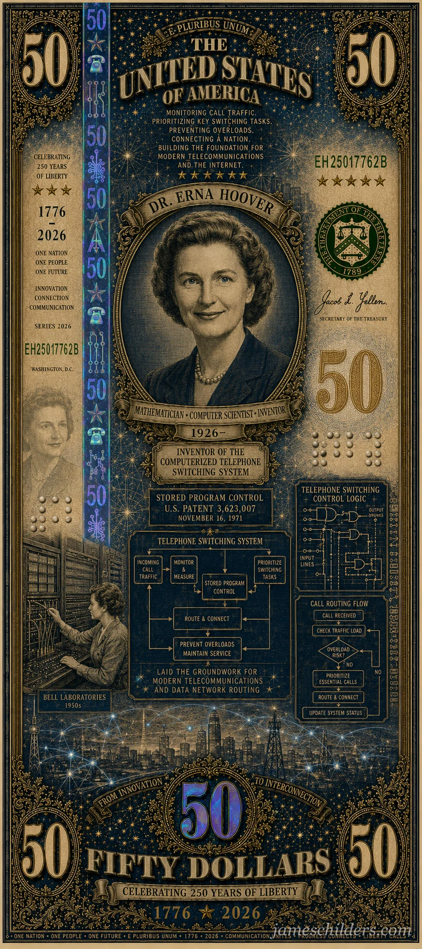 Obverse (Front) - Dr. Erna Hoover (Alternate)