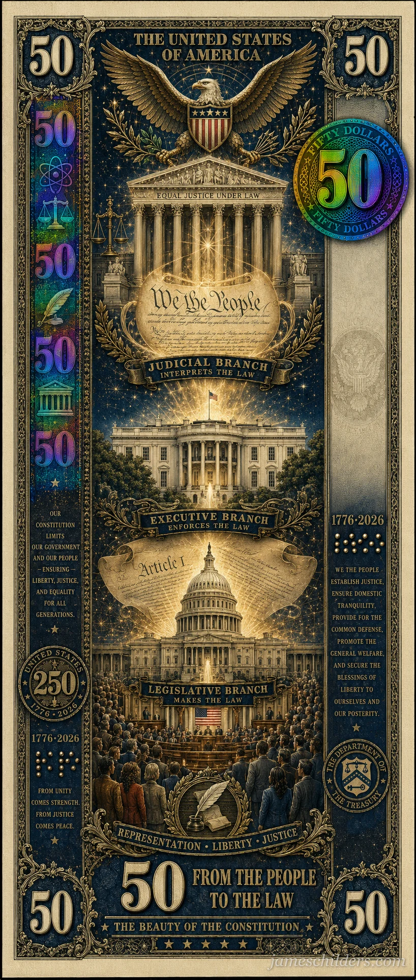 Reverse (Back) - Framework of the Republic