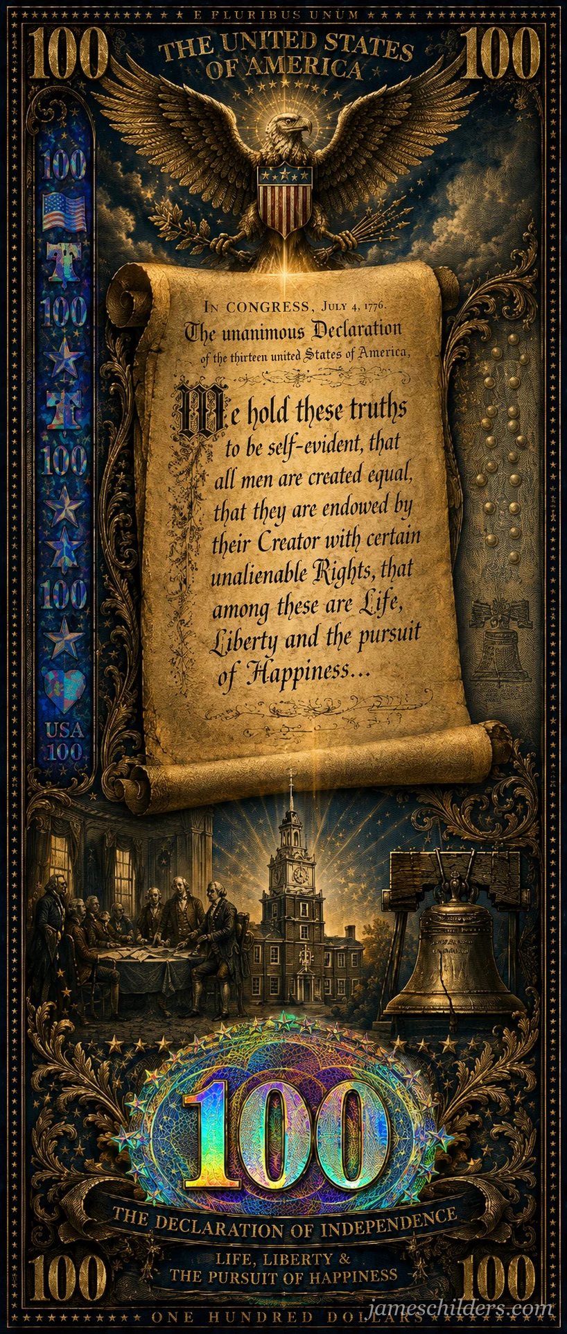 Reverse (Back) - Declaration of Independence