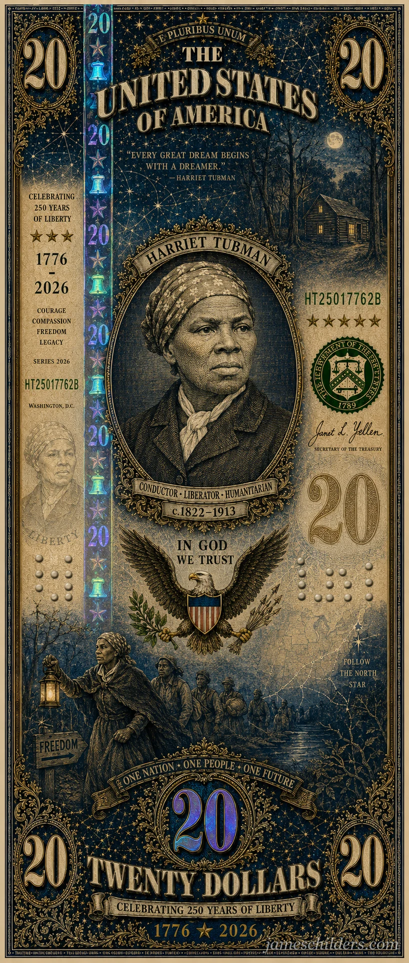 $20 bill obverse - Harriet Tubman