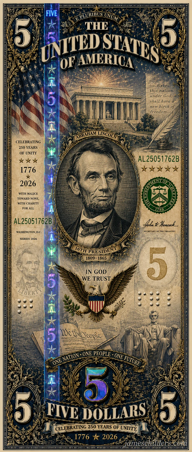 $5 Obverse Redesign