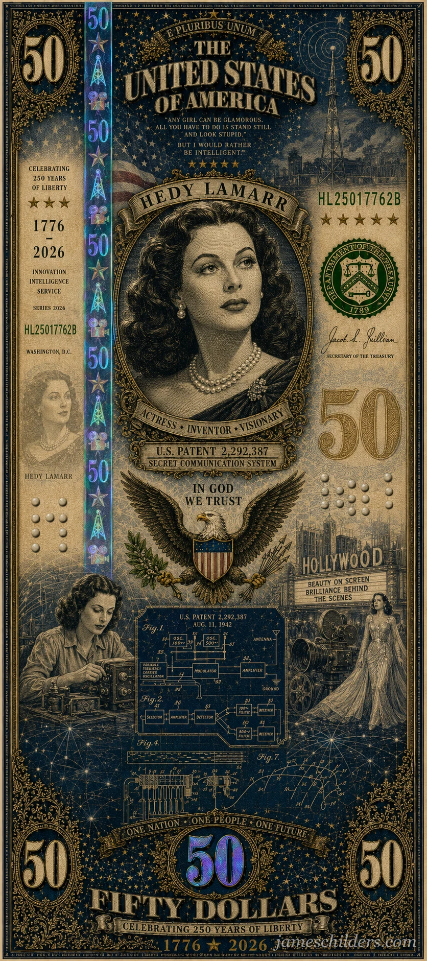 Obverse (Front) - Hedy Lamarr