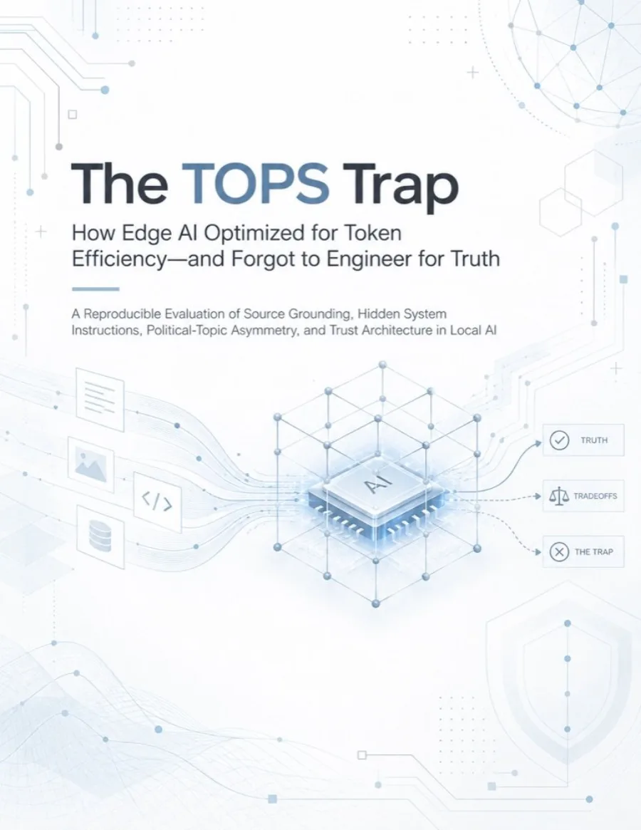 Cover of The TOPS Trap: How Edge AI Optimized for Token Efficiency—and Forgot to Engineer for Truth